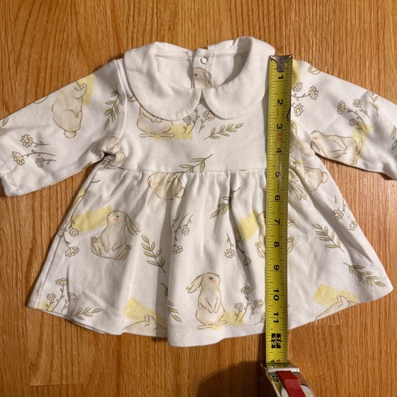 ABSOLUTELY PRECIOUS Baby Girl Easter Bunny Dress & Diaper Cover - Picture 8 of 9